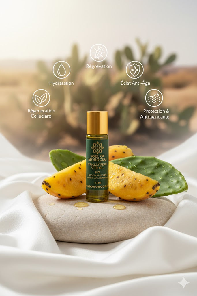 Huile de Pépins de figues de barbarie